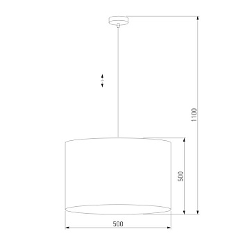 Светильник подвесной TK Lighting Juta 6582 60Вт E27