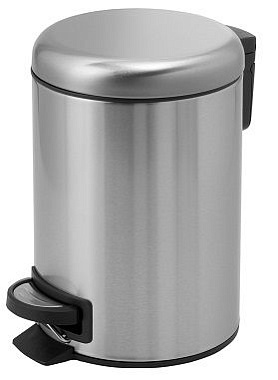 Мусорное ведро Gedy Potty 3309(38) хром матовый 5л с педалью