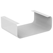 Полка в ванную округлая IDEAL STANDARD TONIC II R4341WG 1-ярусная 36х50см lacquered white glossy