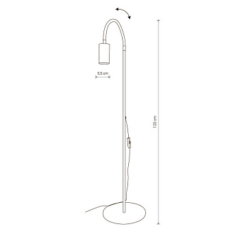Торшер для чтения Nowodvorski Eye Flex 8935 10Вт GU10