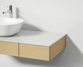 Столешница VITRA Origin 65713 Стекло 48х90,5см белый