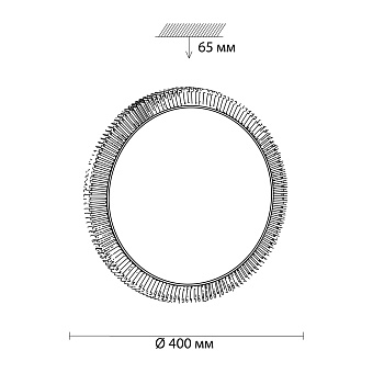 Светильник настенно-потолочный Sonex Lerba Gold 3032/DL 48Вт LED