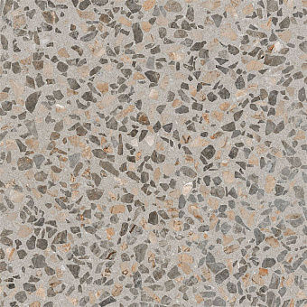 Лаппатированный керамогранит VITRA Terrazzo-X K949768LPR01VTE0 тёмный 60х60см 1,44кв.м.
