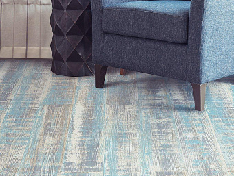 Пробковый пол CORKSTYLE WOOD XL-GLUE 1235х200х6мм Lazurite Blue Lazurit Blue_GLUE 2,72кв.м