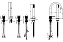Смеситель для ванны Maxonor SUPERIOR PL1287-7 чёрный