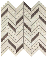Керамическая мозаика Atlas Concord Италия Marvel Edge AEPT Imperial White Mosaico Twill Lappato 30х31см 0,372кв.м.