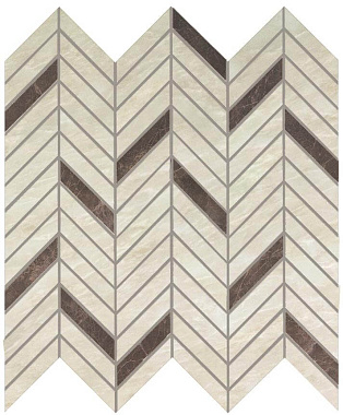 Керамическая мозаика Atlas Concord Италия Marvel Edge AEPT Imperial White Mosaico Twill Lappato 30х31см 0,372кв.м.