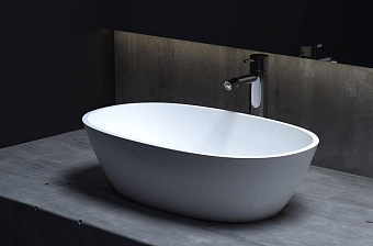 Раковина накладная SALINI CALLISTA 1101206SMRF S-Stone матовая 56х33,5см