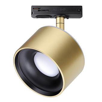 Трековый светильник Novotech GIRO 358975 15Вт LED золото для однофазного трека