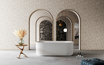 Ванна каменная Abber Stein AS9601 170х75см отдельностоящая