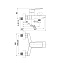 Смеситель для ванны IDDIS Plank PLASB02i02WA хром