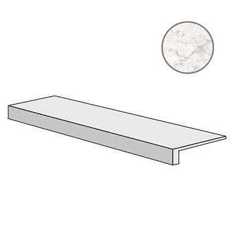 Плитка для ступеней ABK Sensi Gems PF60006416 Gradino Top Iceberg Lux+ 120х32см 0,384кв.м. полированная