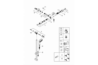 Смеситель для душа GROHE Grohtherm 800 Cosmopolitan 34769000 хром