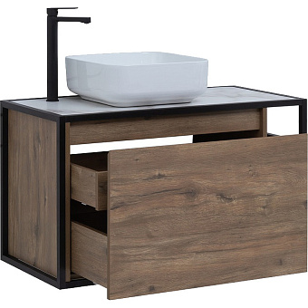 Тумба под раковину подвесная AQUANET Nova Lite Loft 261660 44х90х51,8см