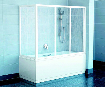 Стеклянная шторка на ванну RAVAK APSV 95030102ZG 137х75см