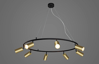 Светильник подвесной CRYSTAL LUX CLT 015 CLT 015C8 D800 BL-GO 400Вт GU10