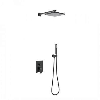 Душевая система BERGES NARDIS 2S BLACK 71002 чёрный матовый