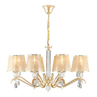 Люстра подвесная Eurosvet Alcamo 60103/8 перламутровое золото 40Вт 8 лампочек E14