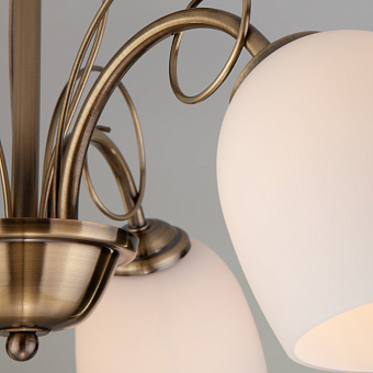 Люстра потолочная Eurosvet Stefanie 30107/3 античная бронза 60Вт 3 лампочек E27