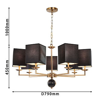 Люстра подвесная Favourite Diva 2822-7P 280Вт 7 лампочек E14