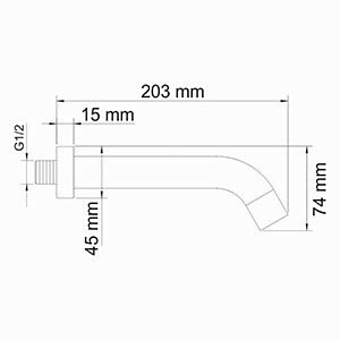 Излив WASSERKRAFT A098