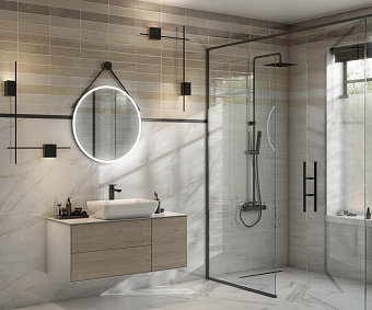 Тумба под раковину подвесная KERAMA MARAZZI Plaza Modern PLB.M.120.3\OAK.O 48х117х51,1см