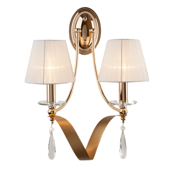 Бра Eurosvet Adelia 60063/2 золото 40Вт E14