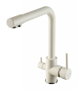 Смеситель для кухни Акватон Руан 1AX004FCXX240 поворотный излив белый