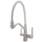 Смеситель для кухни Maxonor MN4460-8 гибкий излив белый