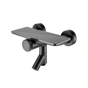 Смеситель для ванны IDDIS Shelfy SHEBLBTi02WA чёрный матовый