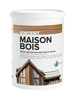 Краска для дерева защитная VINCENT DECOR Vincent Maison en Bois Прозрачный основа C 0,9л