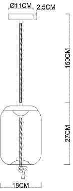 Светильник подвесной Arte Lamp CODY A7766SP-1AB 10Вт LED