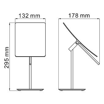 Косметическое зеркало WASSERKRAFT K-1006 29,5х13,2см хром с увеличением