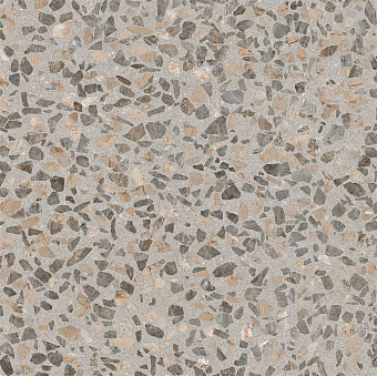 Лаппатированный керамогранит VITRA Terrazzo-X K949768LPR01VTE0 тёмный 60х60см 1,44кв.м.