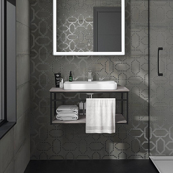 Консоль под раковину KERAMA MARAZZI Plaza Next PL.N.80.02\BLK.M чёрный