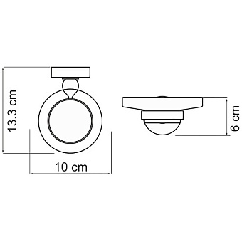 Мыльница WASSERKRAFT Nau K-7700 85029/69029/77029 хром