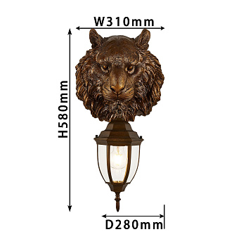 Светильник фасадный Favourite Hant 2818-1W 60Вт IP44 E27 коричневый