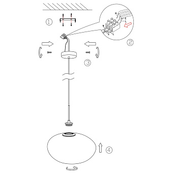 Светильник подвесной Maytoni Roca MOD004PL-L5S3K 5Вт LED