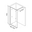Душевая перегородка Walk In, матовый белый, 100x195, Slide, IDDIS, SLI8WS0i23