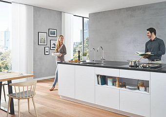 Смеситель для кухни GROHE Red II Duo 30079001 высокий излив хром