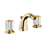 Смеситель для биде Bongio Fleur Blanc 11503OR00 золотой