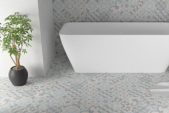 Матовый керамогранит WOW Cement 107951 Tradition Decor Warm 18,5х18,5см 0,413кв.м.