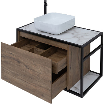 Тумба под раковину подвесная AQUANET Nova Lite Loft 261660 44х90х51,8см