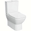 Унитаз напольный VITRA Integra Square 9833B003-7204 безободковый с микролифтом