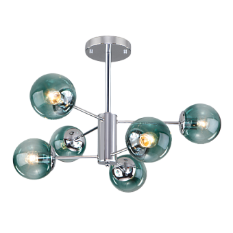 Люстра потолочная Eurosvet Ascot 30166/6 хром 60Вт 6 лампочек E27