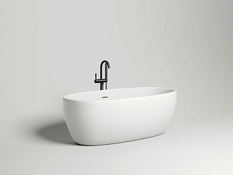 Ванна каменная SALINI LUCE 100121MRF S-Stone матовая 170х85см отдельностоящая