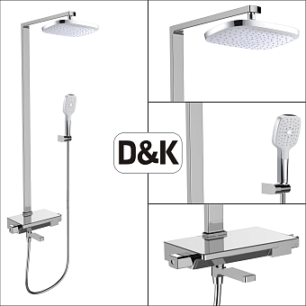 Душевая система D&K BayernPotsdam DA2183716G15 хром