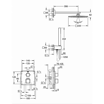 Душевая система GROHE Grohtherm Cube 34741000 хром