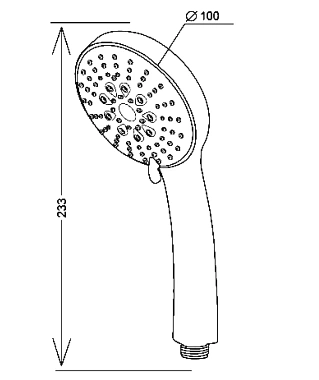 Ручной душ VODA VSP1005 хром
