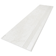 Плитка для ступеней ESTIMA Marmulla Steptrade/MA00_NS/30x120 белый 30х120см 0,36кв.м. матовая